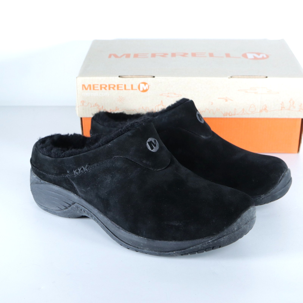 Merrell Encore ICE Women's Suede Slide Clogs US 10 Wide / Eu 41 Medium